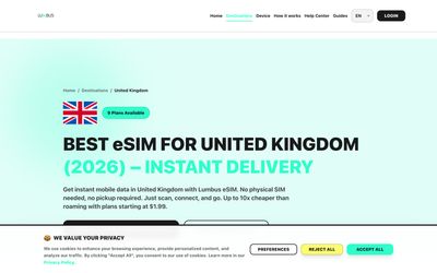 Lumbus plans list page