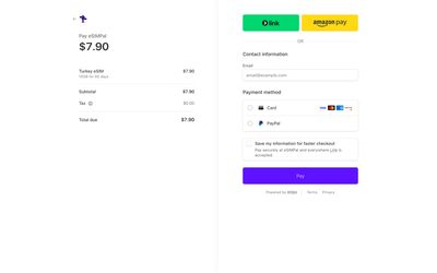eSIMPalの購入ページ