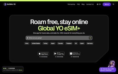 GLOBAL YO home page
