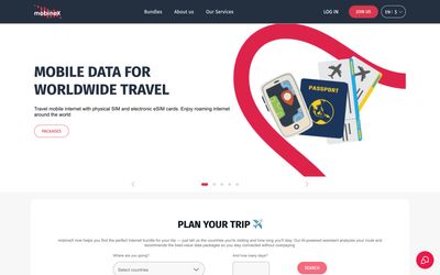 pagina iniziale di mobineX