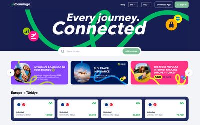 Roamingo home page