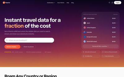Roamix home page