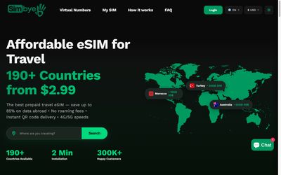pagina iniziale di Simbye