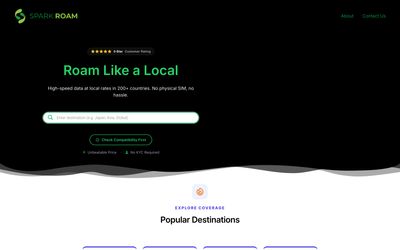 Spark Roam home page