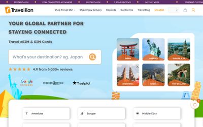 TravelKon home page