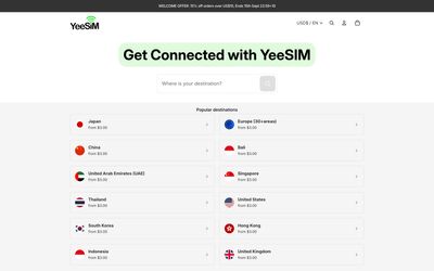 pagina iniziale di YeeSiM