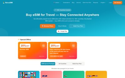 NovuSIM home page