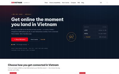 simvietnamのホームページ