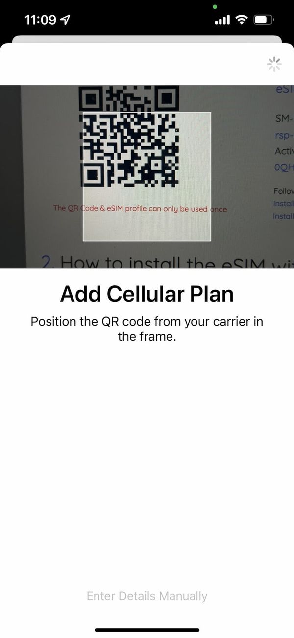 how to activate esim on iphone 15 without qr code