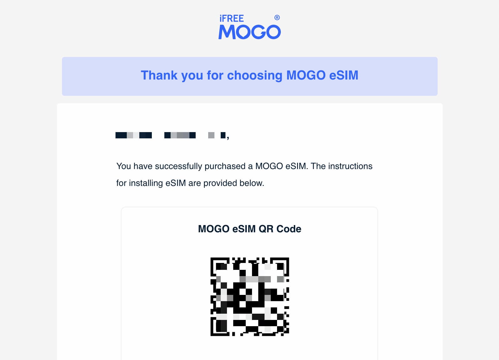 MOGO eSIM QR Code