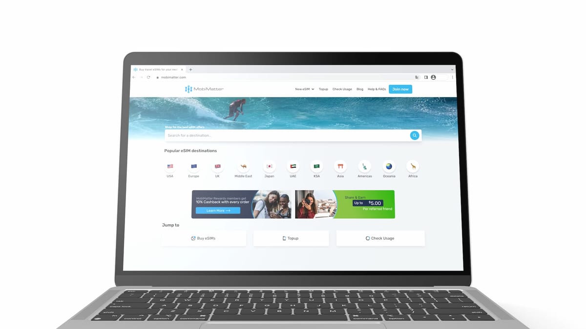 MobiMatterのeSIM購入方法とメンバー特典について